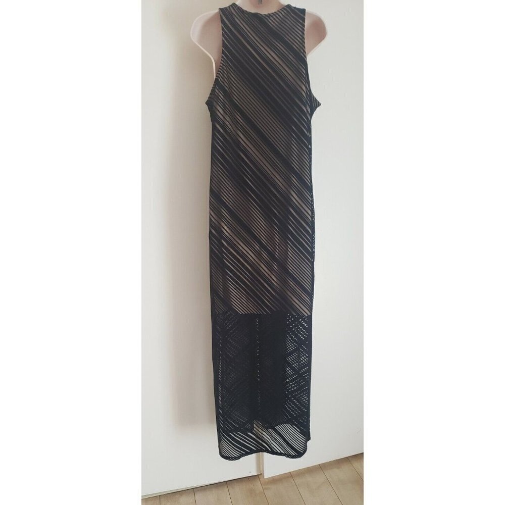 NEW KELLY RENEE SLEEVELESS LONG BLACK DRESS SZ LARGE - Picture 4 of 5